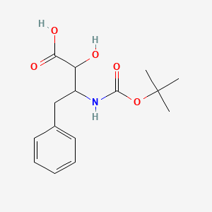 molecular formula C15H21NO5 B3078482 3-叔丁氧羰基氨基-2-羟基-4-苯基丁酸 CAS No. 105181-72-4