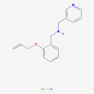 molecular formula C16H19ClN2O B3078551 (2-Allyloxy-benzyl)-pyridin-3-ylmethyl-amine hydrochloride CAS No. 1052509-44-0