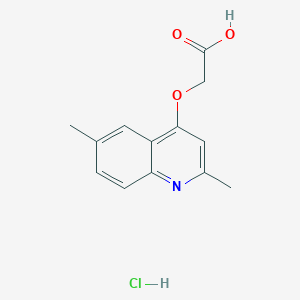 (2,6-Dimethyl-quinolin-4-yloxy)-acetic acid hydrochloride