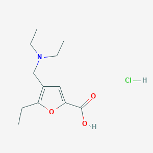 molecular formula C12H20ClNO3 B3078603 4-二乙氨基甲基-5-乙基-呋喃-2-甲酸盐酸盐 CAS No. 1052532-17-8