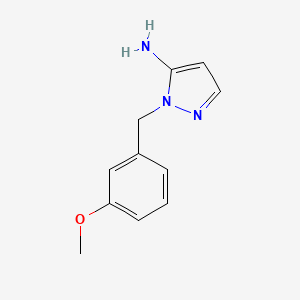molecular formula C11H13N3O B3078641 1-(3-Methoxybenzyl)-1H-pyrazol-5-amine CAS No. 1052552-26-7