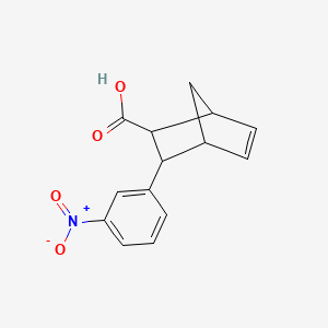molecular formula C14H13NO4 B3078707 3-(3-Nitrophenyl)bicyclo[2.2.1]hept-5-ene-2-carboxylic acid CAS No. 1053160-58-9