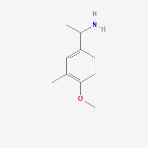 molecular formula C11H17NO B3078719 1-(4-Ethoxy-3-methylphenyl)ethan-1-amine CAS No. 105321-44-6