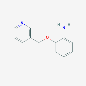 molecular formula C12H12N2O B3078732 2-(Pyridin-3-ylmethoxy)aniline CAS No. 105326-60-1