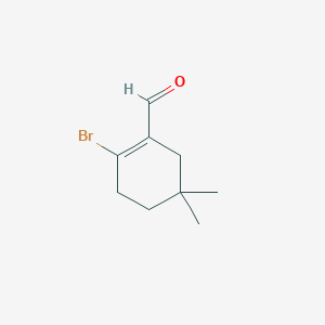 molecular formula C9H13BrO B3078733 2-Bromo-5,5-dimethylcyclohex-1-enecarbaldehyde CAS No. 1053265-66-9