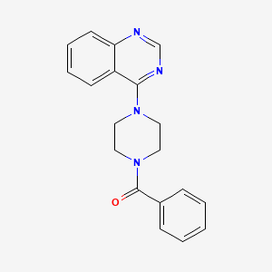 molecular formula C19H18N4O B3078749 Phenyl-(4-quinazolin-4-yl-piperazin-1-yl)-methanone CAS No. 1053655-62-1