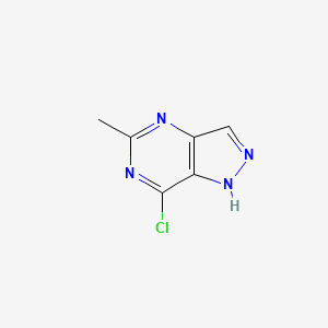 molecular formula C6H5ClN4 B3078810 7-Chloro-5-methyl-1H-pyrazolo[4,3-d]pyrimidine CAS No. 1055057-37-8