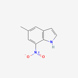 molecular formula C9H8N2O2 B3078826 5-methyl-7-nitro-1H-indole CAS No. 10553-09-0