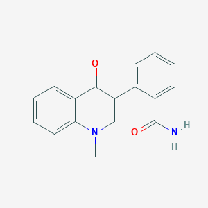 molecular formula C17H14N2O2 B3078847 2-(1-Methyl-4-oxo-1,4-dihydro-3-quinolinyl)benzenecarboxamide CAS No. 105576-80-5