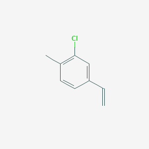 molecular formula C9H9Cl B3078858 2-Chloro-4-ethenyl-1-methylbenzene CAS No. 105595-71-9