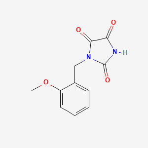 molecular formula C11H10N2O4 B3078899 1-[(2-Methoxyphenyl)methyl]imidazolidine-2,4,5-trione CAS No. 105686-08-6