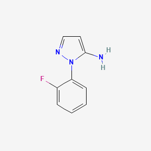 molecular formula C9H8FN3 B3078914 1-(2-fluorophenyl)-1H-pyrazol-5-amine CAS No. 1056999-19-9