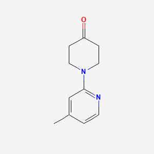 molecular formula C11H14N2O B3078924 1-(4-Methylpyridin-2-yl)piperidin-4-one CAS No. 1057282-71-9