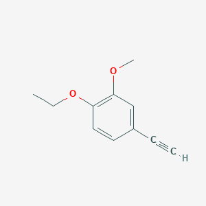 molecular formula C11H12O2 B3078941 1-Ethoxy-4-ethynyl-2-methoxybenzene CAS No. 1057669-92-7