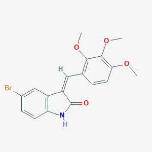 (3Z)-5-bromo-3-[(2,3,4-trimethoxyphenyl)methylidene]-1H-indol-2-one