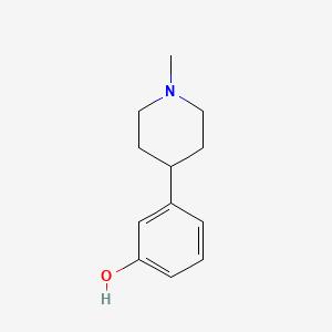 molecular formula C12H17NO B3078980 3-(1-Methylpiperidin-4-yl)phenol CAS No. 105788-13-4