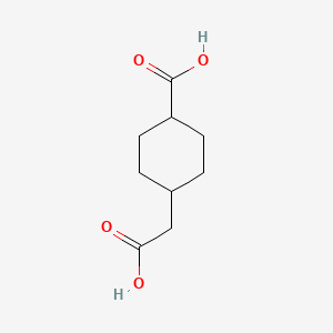 molecular formula C9H14O4 B3078997 4-(Carboxymethyl)cyclohexane-1-carboxylic acid CAS No. 105836-76-8