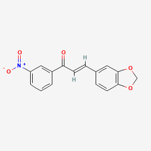 3-(1,3-Benzodioxol-5-yl)-1-(3-nitrophenyl)prop-2-en-1-one