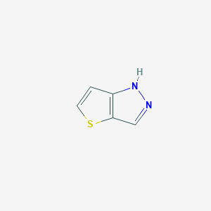 molecular formula C5H4N2S B3079016 1H-Thieno[3,2-c]pyrazole CAS No. 10588-59-7