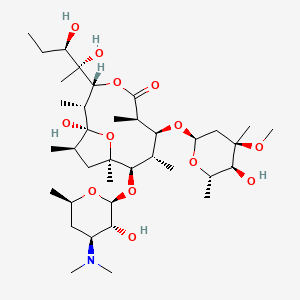molecular formula C37H67NO13 B3079029 2-Yl]oxy-1,3,5,9,11-pentamethyl-7,13-dioxabicyclo[8.2.1]tridecan-6-one CAS No. 105900-46-7