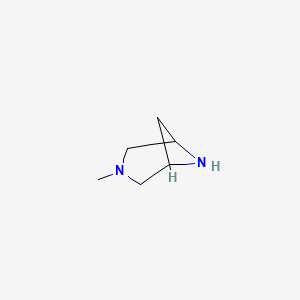 molecular formula C6H12N2 B3079045 3-Methyl-3,6-diazabicyclo[3.1.1]heptane CAS No. 1059700-16-1