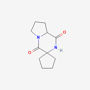 spiro[6,7,8,8a-tetrahydro-2H-pyrrolo[1,2-a]pyrazine-3,1'-cyclopentane]-1,4-dione