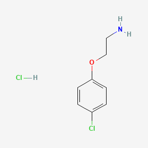 molecular formula C8H11Cl2NO B3079077 2-(4-氯苯氧基)乙胺盐酸盐 CAS No. 106038-00-0