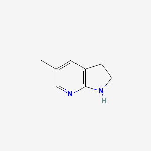 molecular formula C8H10N2 B3079090 5-Methyl-2,3-dihydro-1H-pyrrolo[2,3-B]pyridine CAS No. 1060803-13-5