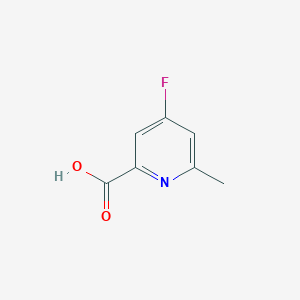 molecular formula C7H6FNO2 B3079102 4-Fluoro-6-methylpicolinic acid CAS No. 1060805-99-3