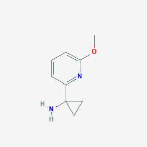molecular formula C9H12N2O B3079111 1-(6-Methoxypyridin-2-YL)cyclopropanamine CAS No. 1060806-97-4