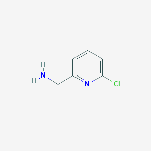 molecular formula C7H9ClN2 B3079136 1-(6-氯吡啶-2-基)乙胺 CAS No. 1060811-97-3