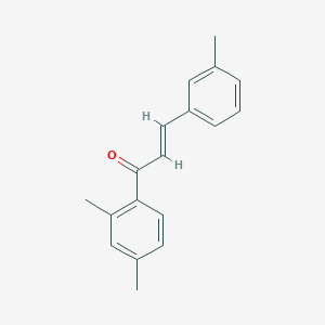 (2E)-1-(2,4-Dimethylphenyl)-3-(3-methylphenyl)prop-2-en-1-one