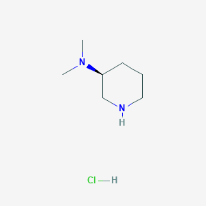 molecular formula C7H17ClN2 B3079184 (S)-N,N-dimethylpiperidin-3-amine hydrochloride CAS No. 1061682-82-3