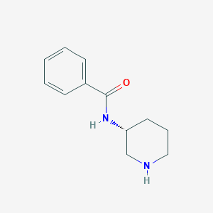 molecular formula C12H16N2O B3079198 (R)-N-(piperidin-3-yl)benzamide CAS No. 1062136-14-4