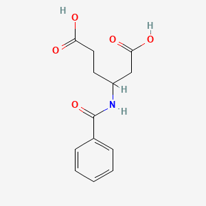 molecular formula C13H15NO5 B3079226 3-[(Phenylcarbonyl)amino]hexanedioic acid CAS No. 106269-54-9