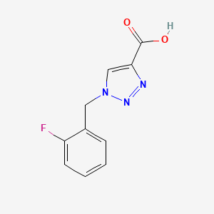 molecular formula C10H8FN3O2 B3079242 1-(2-fluorobenzyl)-1H-1,2,3-triazole-4-carboxylic acid CAS No. 106308-42-3