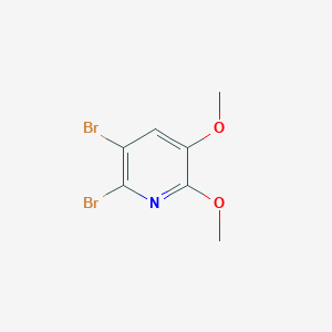 molecular formula C7H7Br2NO2 B3079257 2,3-Dibromo-5,6-dimethoxypyridine CAS No. 106331-71-9