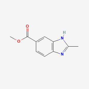 molecular formula C10H10N2O2 B3079290 2-甲基-1H-苯并咪唑-5-甲酸甲酯 CAS No. 106429-51-0