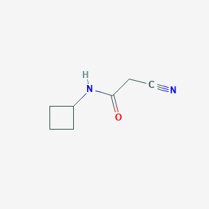 molecular formula C7H10N2O B3079294 2-Cyano-N-cyclobutyl-acetamide CAS No. 1064448-86-7