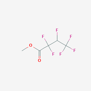 molecular formula C5H4F6O2 B3079309 Methyl 2,2,3,4,4,4-hexafluorobutyrate CAS No. 106538-78-7