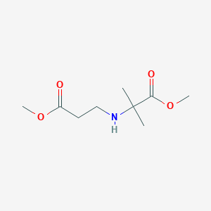 molecular formula C9H17NO4 B3079325 2-[(3-甲氧基-3-氧代丙基)氨基]-2-甲基丙酸甲酯 CAS No. 106556-64-3