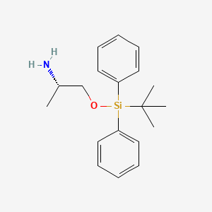 molecular formula C19H27NOSi B3079346 (S)-1-((tert-butyldiphenylsilyl)oxy)propan-2-amine CAS No. 106727-83-7