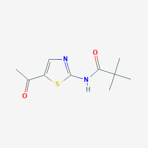 N-(5-acetyl-1,3-thiazol-2-yl)-2,2-dimethylpropanamide