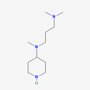 molecular formula C11H25N3 B3079362 N,N,N'-trimethyl-N'-piperidin-4-ylpropane-1,3-diamine CAS No. 1067660-91-6