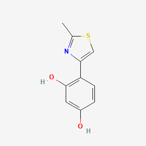 molecular formula C10H9NO2S B3079385 4-(2-甲基-1,3-噻唑-4-基)苯-1,3-二醇 CAS No. 1067911-22-1