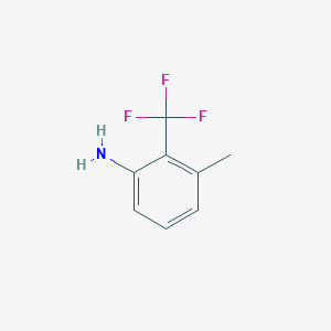 molecular formula C8H8F3N B3079430 3-Methyl-2-(trifluoromethyl)aniline CAS No. 106877-30-9