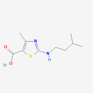 4-Methyl-2-[(3-methylbutyl)amino]-1,3-thiazole-5-carboxylic acid