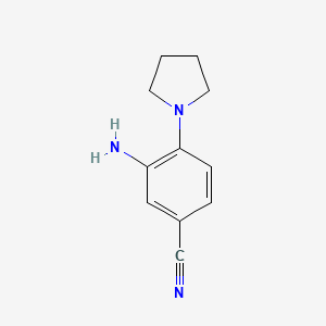 3-Amino-4-(pyrrolidin-1-YL)benzonitrile