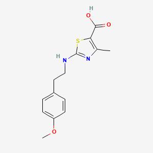 2-{[2-(4-Methoxyphenyl)ethyl]amino}-4-methyl-1,3-thiazole-5-carboxylic acid