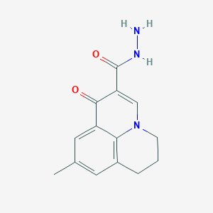 9-methyl-1-oxo-6,7-dihydro-1H,5H-pyrido[3,2,1-ij]quinoline-2-carbohydrazide